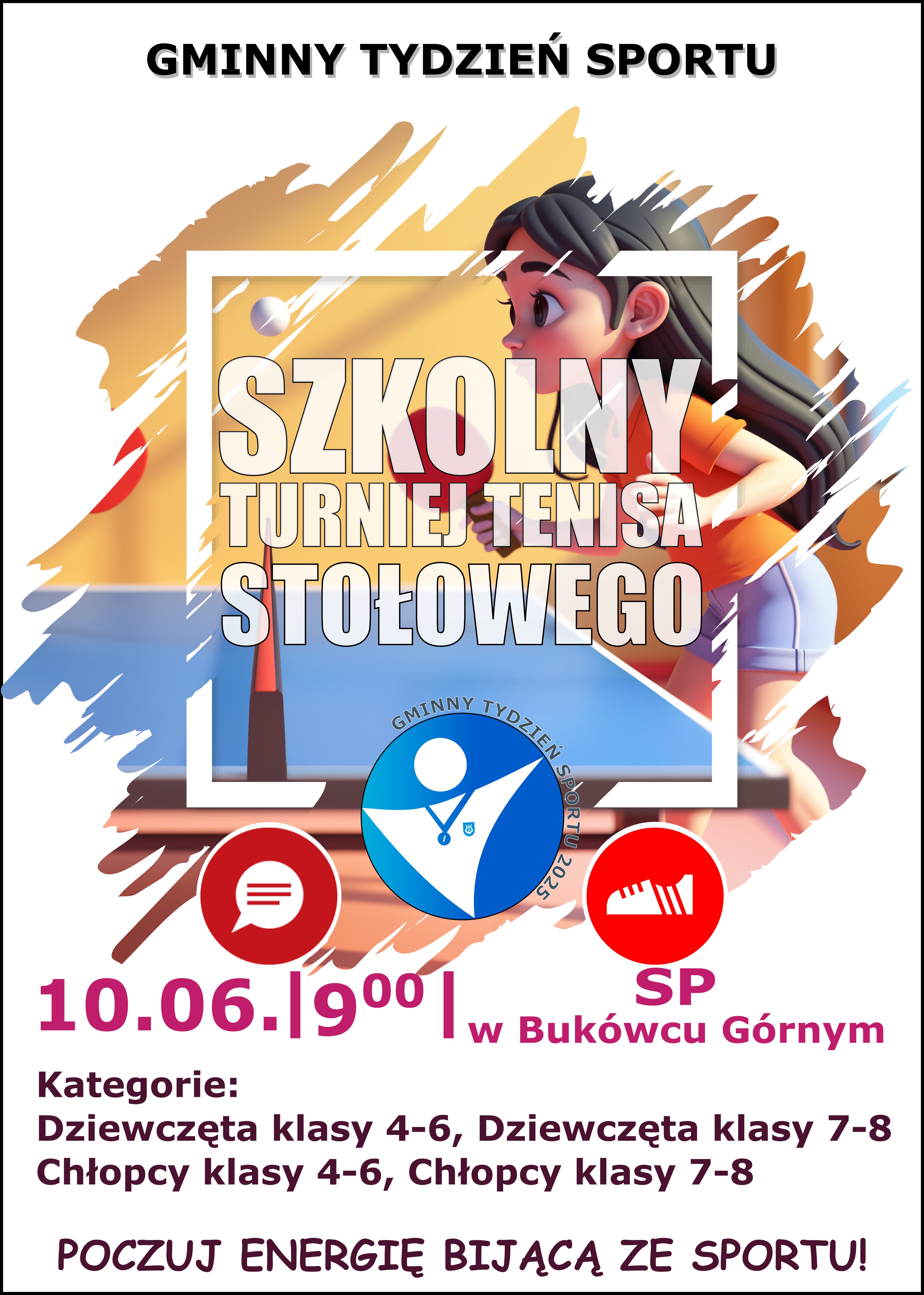 plakat tenis szkoly GTS 20251