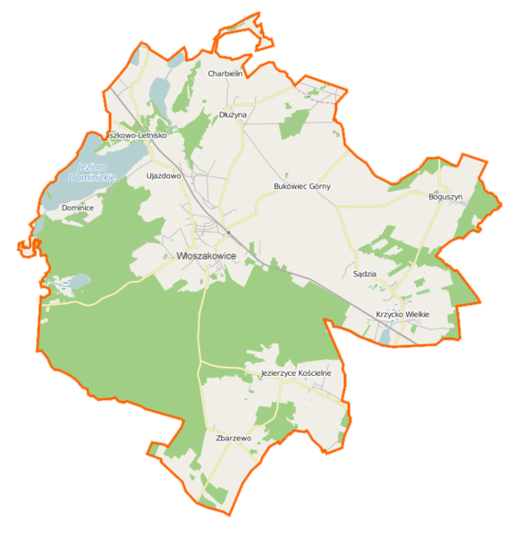 Włoszakowice gmina location map