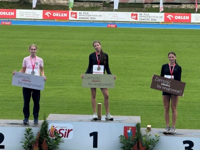 Jagoda Grześkowiak z Bukówca Górnego z brązowym medalem 80. PZLA Mistrzostw Polski U20